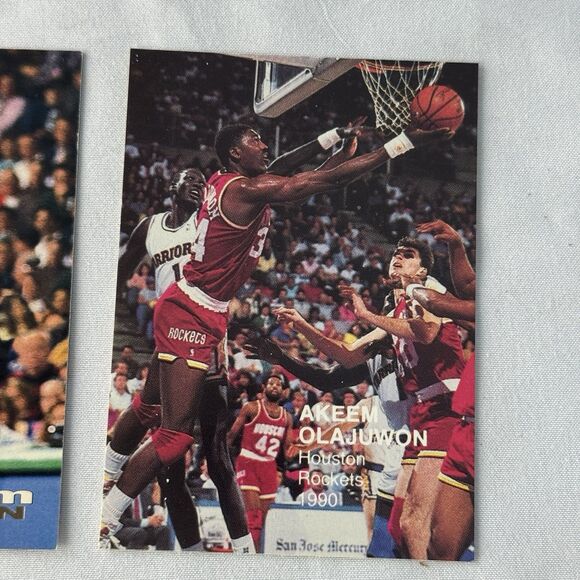 Hakeem Olajuwon 12 Card Lot NM Fleer ‘89 All Stars Sticker 1998 UD Starquest - Picture 5 of 13